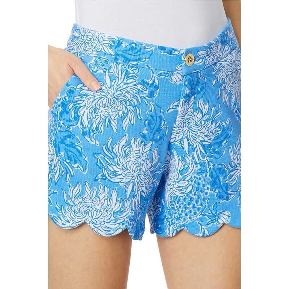 Lilly Pulitzer Women's Buttercup Knit Short 5” Boca Blue Croc & Lock It Size 14 - Picture 13 of 13